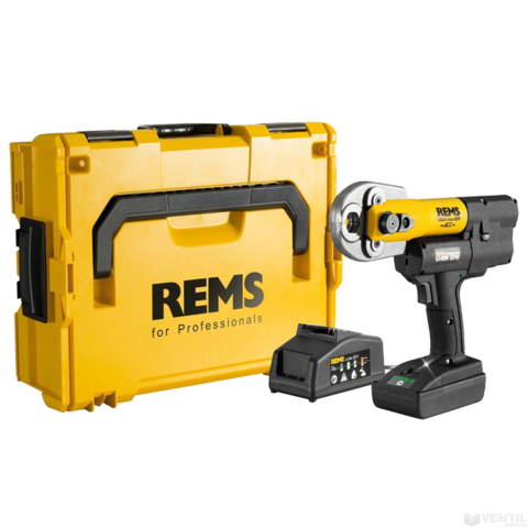 REMS Mini-Press 22V ACC akkus présgép készlet + ajándék 3db préspofa, L-Boxx-ban - V