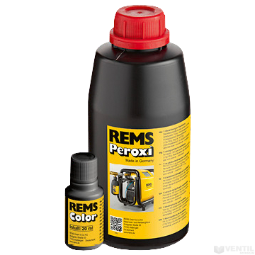REMS Peroxi Color fertőtlenítő oldat piros festékkel és pipettával